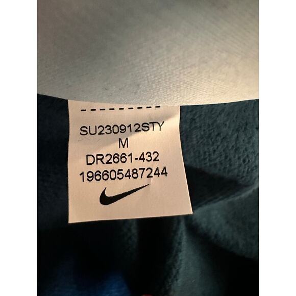 DRAKE X NIKE Nocta tech fleece 1/2 Zip Pullover size Medium Color: Teal - Picture 12 of 13